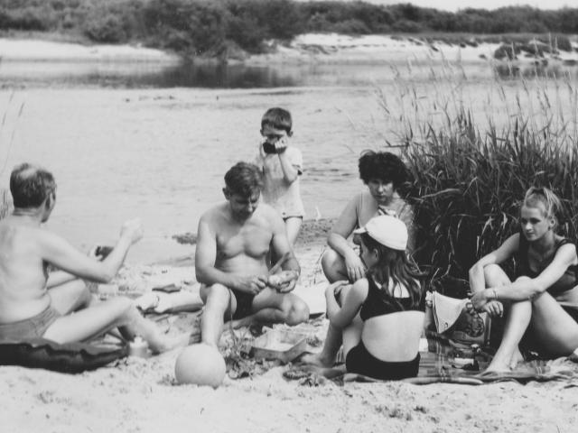 Pływanie po Wiśle - 1968