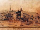 (2/63): Ujęcie panoramiczno-topograficzne od strony Szpetala pocz. XIX w.<br>Autor n.n. pocz. XIX w - Katalog wystawy