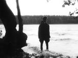(14/22): Mazury - Przytrzymał nas wiatr - dykciakiem nie dało się płynąć.<br>1990-08