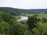 (17/50): Merkys w Merkine, ostatnie metry Merkys, zwanej Mereczanką - za chwilę wpadnie do Niemna.<br>2006-08-16