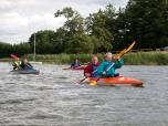 (38/81): Mazury, przepust mi璠zy jeziorami Ublik Ma造 i Ublik WielkiMazury, na jeziorze Bawe軟o<br>2015-07-11